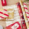 Hallmark Christmas Wrapping Paper Rolls and Scotch Gift-Wrap Tape (Set of 3 Reversible Gift Wrap Rolls with 6 Rolls of Tape) Traditional Holiday – Santa, Red and Gold Snowflakes, Stripes, Plaid(Wrapping Paper & Scotch Tape)