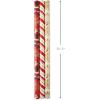 Hallmark Christmas Wrapping Paper Rolls and Scotch Gift-Wrap Tape (Set of 3 Reversible Gift Wrap Rolls with 6 Rolls of Tape) Traditional Holiday – Santa, Red and Gold Snowflakes, Stripes, Plaid(Wrapping Paper & Scotch Tape)