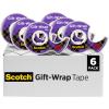 Hallmark Christmas Wrapping Paper Rolls and Scotch Gift-Wrap Tape (Set of 3 Reversible Gift Wrap Rolls with 6 Rolls of Tape) Traditional Holiday – Santa, Red and Gold Snowflakes, Stripes, Plaid(Wrapping Paper & Scotch Tape)