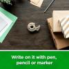 Scotch Magic Greener Tape and Hallmark Christmas Flat Wrapping Paper Sheets (Includes 6 Rolls of Tape, 12 Folded Gift Wrap Sheets, 16 Sticker Seals) Rustic Red Trucks & White Snowflakes