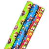 Scotch Magic Tape and Hallmark Nintendo Super Mario Wrapping Paper Rolls (4 Rolls of Tape with Set of 3 Gift Wrap Rolls) for Birthdays, Christmas, Any Occasion(Tape + Wrapping Paper)