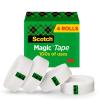 Scotch Magic Tape and Hallmark Nintendo Super Mario Wrapping Paper Rolls (4 Rolls of Tape with Set of 3 Gift Wrap Rolls) for Birthdays, Christmas, Any Occasion(Tape + Wrapping Paper)