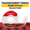 Scotch Transparent Tape, Versatile, Clear Tape Engineered for Office and Home Use, 3/4 x 850 Inches, 4 Dispensered Rolls(Tape)