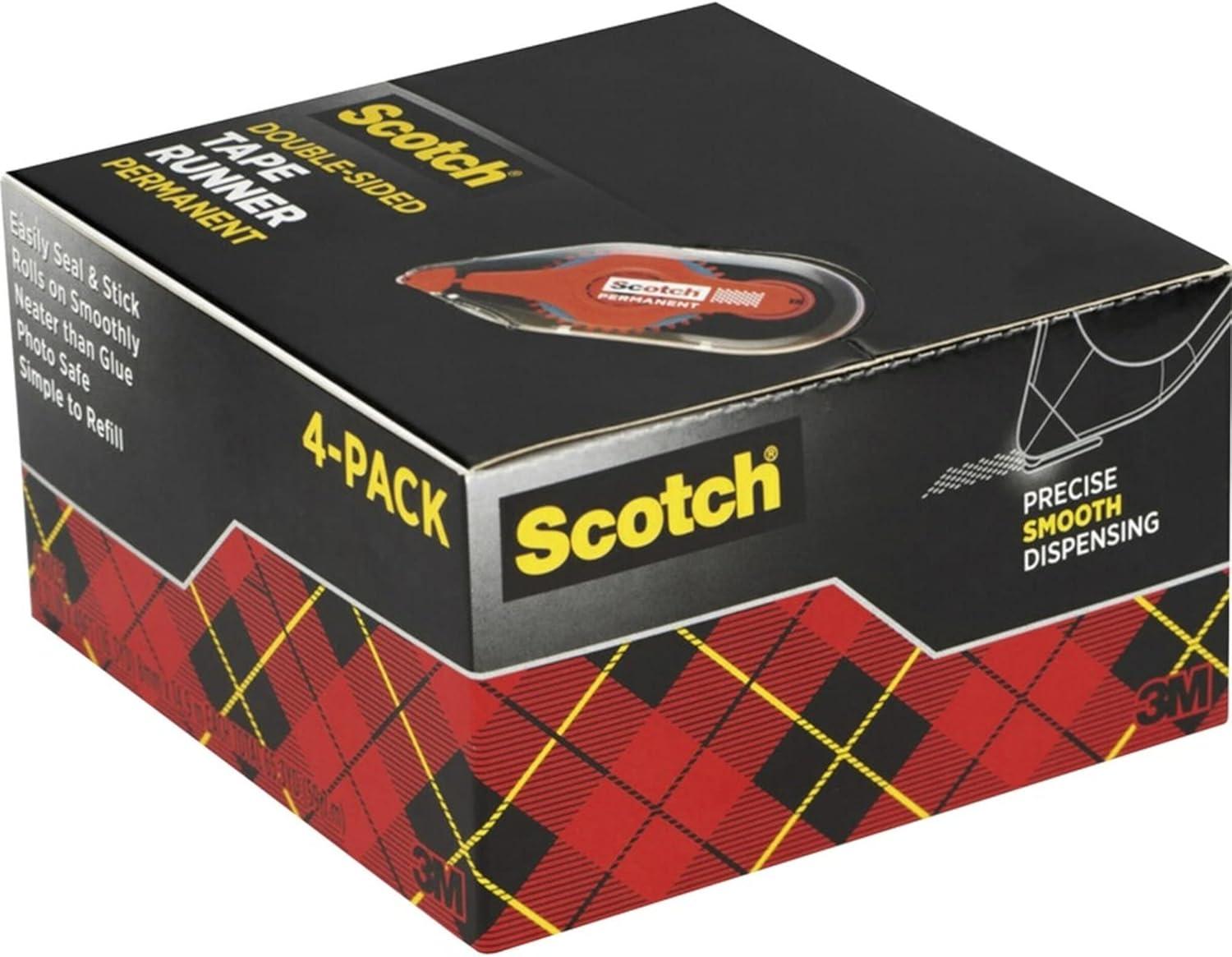 imageScotch Adhesive Dot Roller Value Pack 31 in x 49 ft Great for Home Office Scrapbooking and Art Projects 4Pack