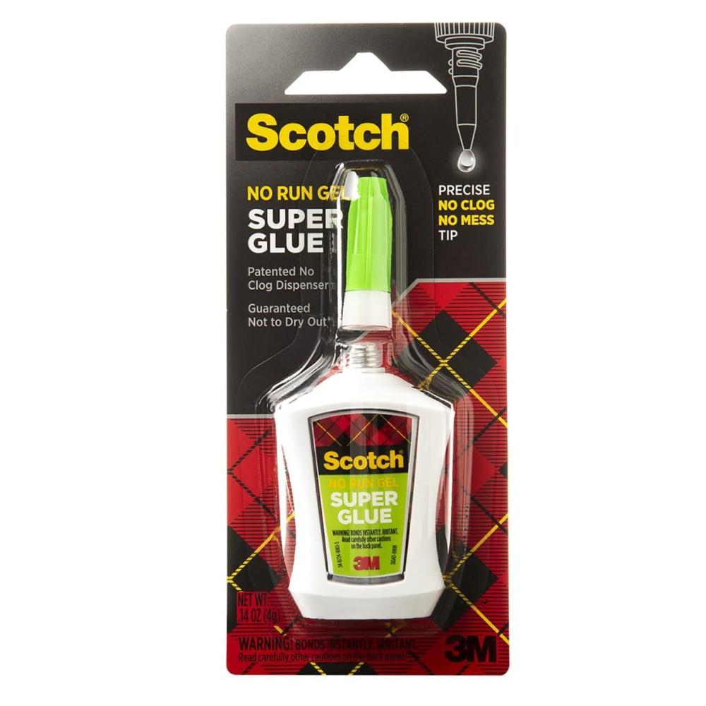 imageScotch Super Glue Gel in Precision Applicator 14 Ounces AD1251 Count Pack of 1