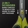 Scotch Non-Stick Unboxing Scissors, Dual-Function Scissors and Boxcutter, 8-inch(Scissors + Boxcutter)