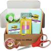 Post-it and Scotch Brand Essentials Pack, Back to School and Office Supplies, Includes Post-it Super Sticky Notes, Flags, Scotch Magic and Super Hold Tape, and Multi-Purpose Scissors