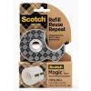 Scotch Magic Tape Stainless Steel Refillable Dispenser with Plant-Based Adhesive Refill Pack, Includes 2 Rolls of Invisible Tape, 3/4 in x 550 in(Dispenser)