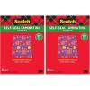 imageScotch SelfSeal Laminating Sheets Letter Size 9 in x 12 in Single Sided Pack of 508 12 x 11 Pack of 2