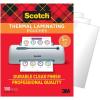 Scotch Thermal Laminating Pouches, 100 Count, Clear, 5 mil, Laminate Business Cards, Small Banners, Essays, Office or School Supplies, Fits Letter Size 8.9×11.4 in Paper(100-Pack)