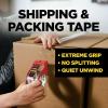 Scotch Box Lock Packaging Tape, 6 Rolls, 1.88 in x 54.6 yd, Extreme Grip Packing, Shipping and Mailing Tape, Sticks Instantly to Any Box (3950-6)(6 Rolls)