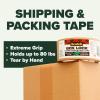 Scotch Box Lock Paper Packing Tape, Kraft Brown, Extreme Grip Kraft Paper Tape That Recycles with The Box, Shipping Tape, 1.88 in. x 25 yd., 8 Tape Rolls