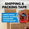 Scotch Heavy Duty Packaging Tape, 1.88 x 22.2 yd, Designed for Packing, Shipping and Mailing, Strong Seal on All Box Types, 1.5″ Core, Clear, 3 Rolls with Dispenser (142-3)(1.88″ x 27.7 yds (Pack of 2))