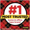 Scotch Super-Hold Tape, 4 Rolls, Transparent Finish, 50% More Adhesive, Trusted Favorite, 3./4 x 650 Inches, Dispensered (4198)(1 Roll (Pack of 2))