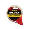 Scotch Box Lock Packing Tape, Clear, Extreme Grip Box Packaging Tape for Shipping and Mailing, 1.88 in. x 54.6 yd, 1 Roll with Dispenser(1 Roll)