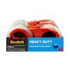 Scotch Heavy Duty Packaging Tape, 1.88″ x 54.6 yd, Designed for Packing, Shipping and Mailing, Strong Seal on All Box Types, 3″ Core, Clear, 4 Rolls (3850-4RD)(4 Rolls)