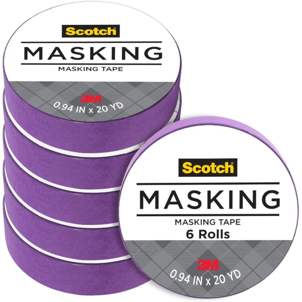 imageScotch Expressions Masking Tape 94 in x 20 yd Purple 6Rolls