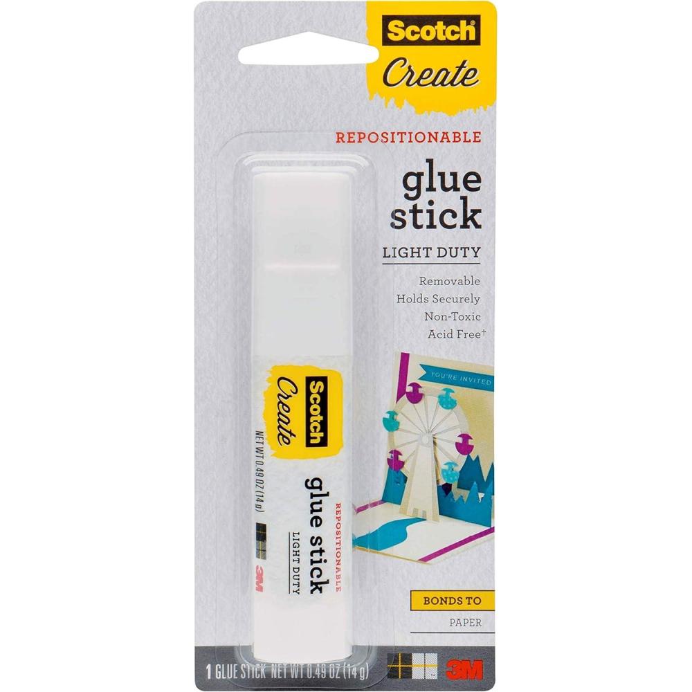 imageScotch Repositionable Glue Stick 049 oz Acid Free and NonToxic 63073