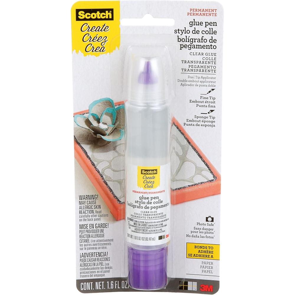 imageScotch Scrapbookers Glue 16 oz TwoWay Applicator  Dual Tip PhotoSafe AcidFree NonToxic Adhesive for Crafts and Scrapbooking