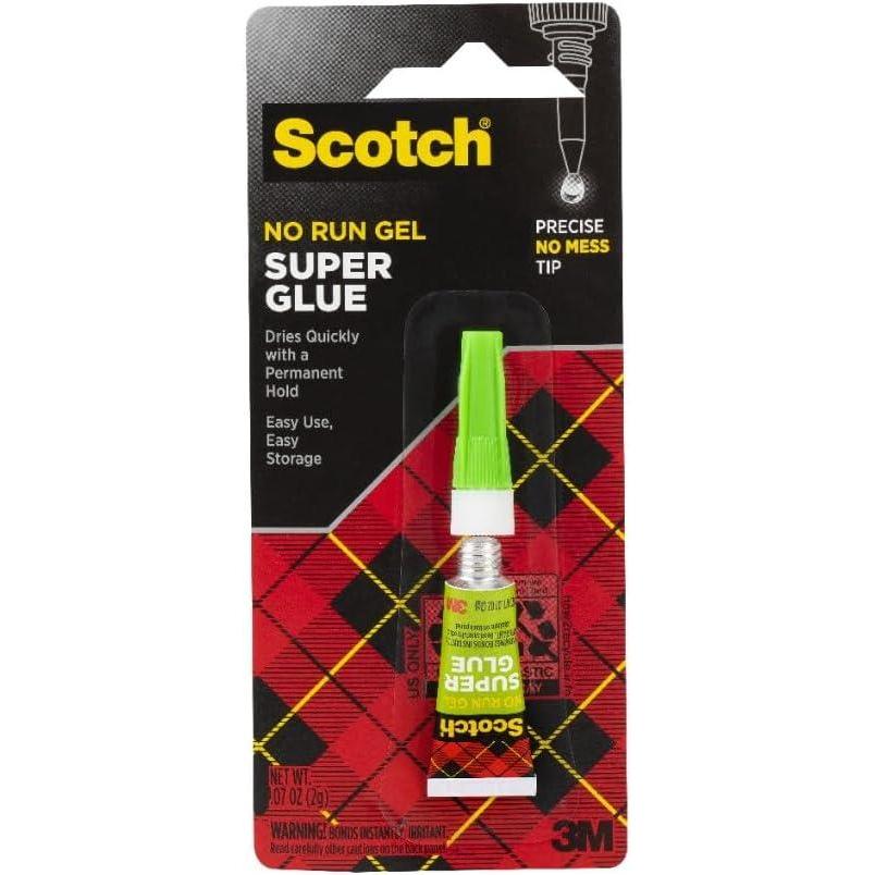 imageScotch Super Glue Gel 07 oz 1Pack Fast Drying No Run Gel Formula AD113