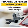 Scotch Desktop Tape Dispenser, Great for Gift Wrapping, 1 Dispenser (C19-CLIP-CCW)(3-Pack)