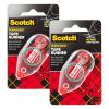 Scotch Double Sided Tape Runner, 0.27 in x 26 ft., Perfect for Holiday Crafts, Gifts, and DIY, 1-Pack(26 Foot (Pack of 2))