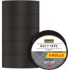 Scotch Duct Tape 1.88 in x 20 yd, Craft and Project Tape, Jet Black, 6-Pack