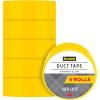 Scotch Duct Tape, Sunshine Yellow, 1.88-Inch by 20-Yard, 6-Pack