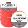 Scotch Expressions Masking Tape, .94 in x 20 yd, Great for Decorating, DIY, and Crafts, 6 Rolls, Primary Red