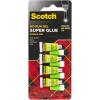 Scotch Super Glue Gel, 4-Pack of Single-Use Tubes, .017 oz Each, Fast Drying, No Run Gel Formula (AD119)(4-Pack)