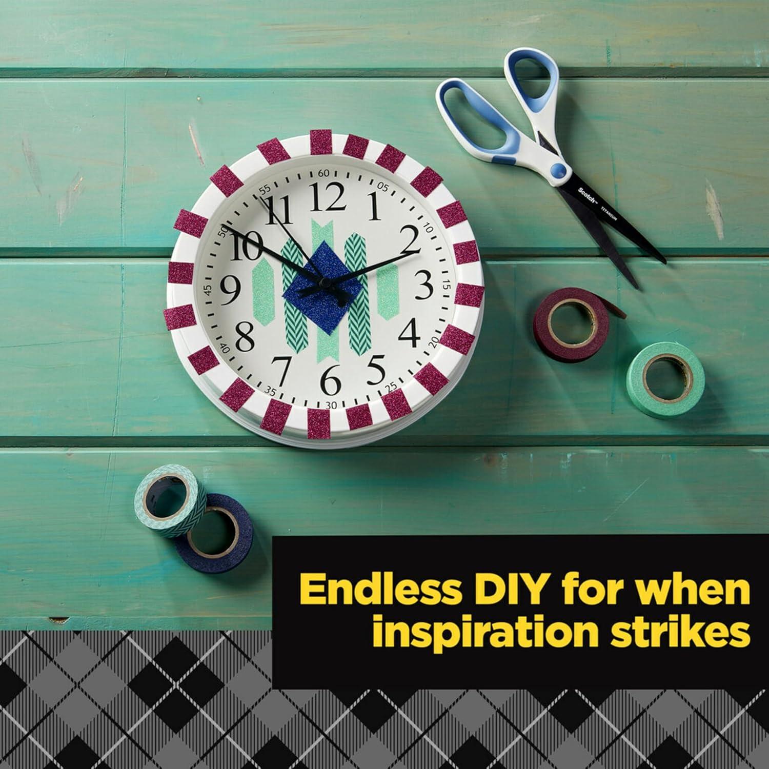 imageScotch Glitter Washi Tape 10 Rolls Great for Holiday DIY and Wrapping School Supplies Craft Supplies and Teacher Appreciation Gifts10Pack