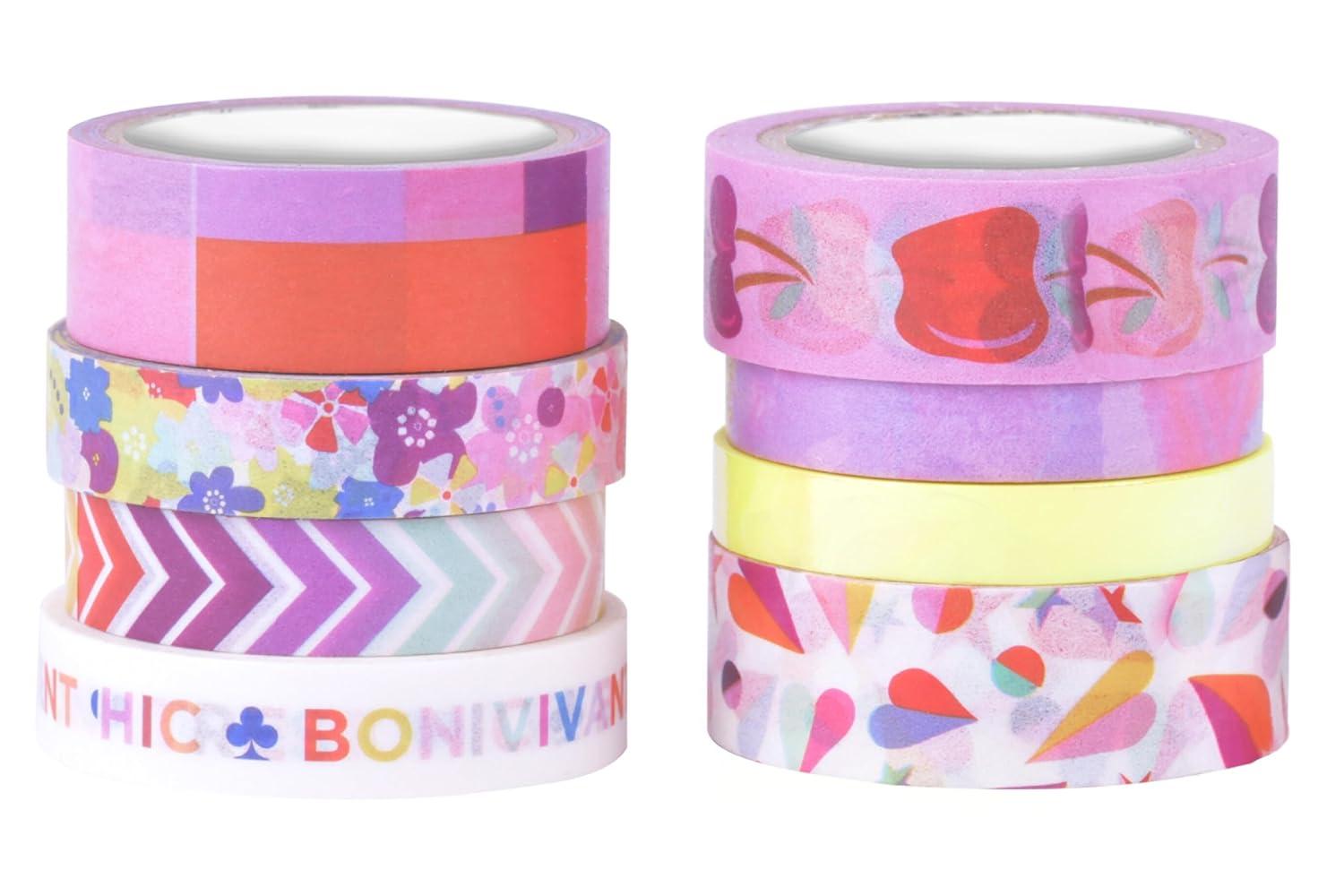 imageScotch Washi Tape Solid Color Rainbow Design 8 Rolls Great for Bullet Journaling Scrapbooking and DIY Dcor C10178SOL1Spring