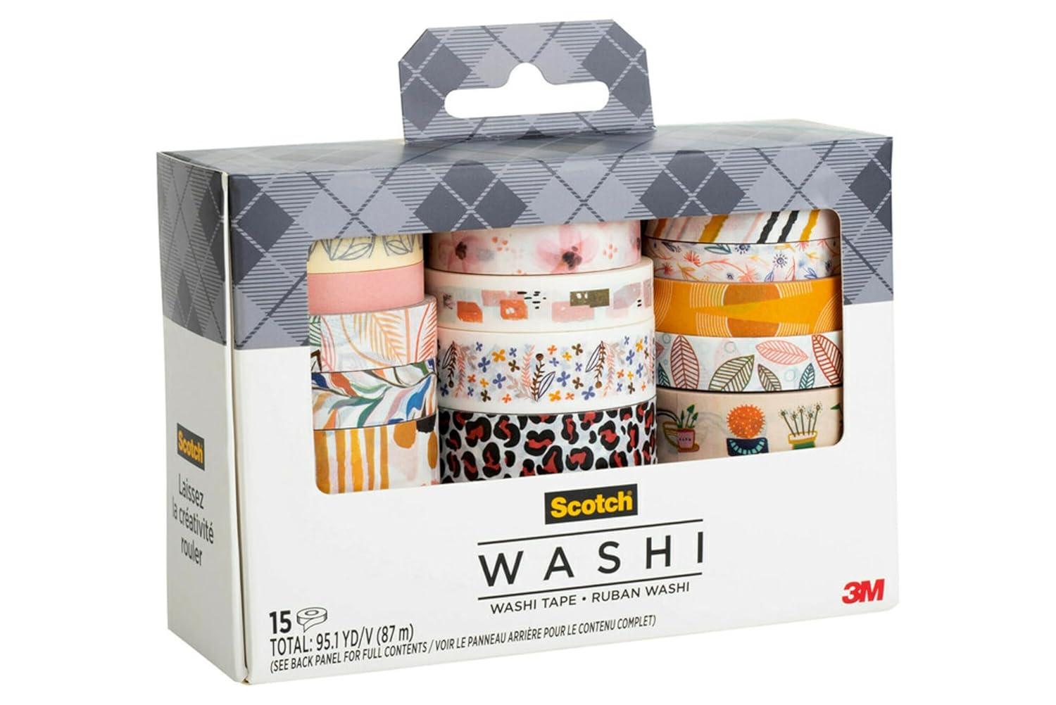imageScotch Washi Tape Solid Color Rainbow Design 8 Rolls Great for Bullet Journaling Scrapbooking and DIY Dcor C10178SOL1Whimsical
