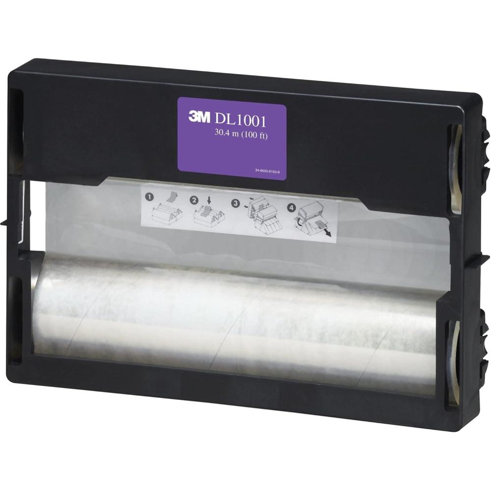 image3M Dual Laminate Refill 12 Inches x 100 Feet Roll HeatFree Laminating DL1001 Clear