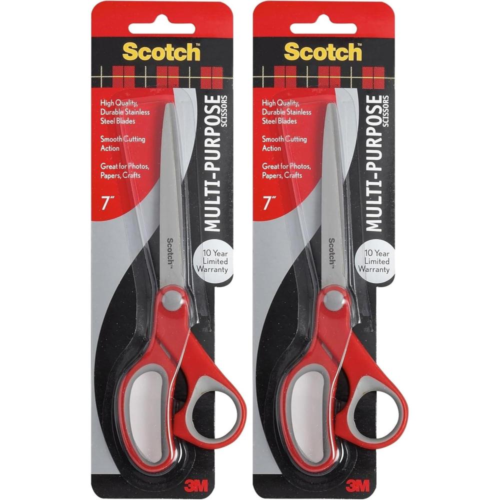 imageScotch MultiPurpose Scissors 6Inch 1Pack1 Count Pack of 2