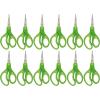Scotch 5″ Soft Touch Pointed Tip Kids Scissors, 12 Count Teacher’s Pack, Green, All-Purpose Scissors for School and Crafts (1442P-12)(Assorted Colors)