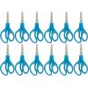Scotch 5″ Soft Touch Pointed Tip Kids Scissors, 12 Count Teacher’s Pack, Green, All-Purpose Scissors for School and Crafts (1442P-12)(Blue)