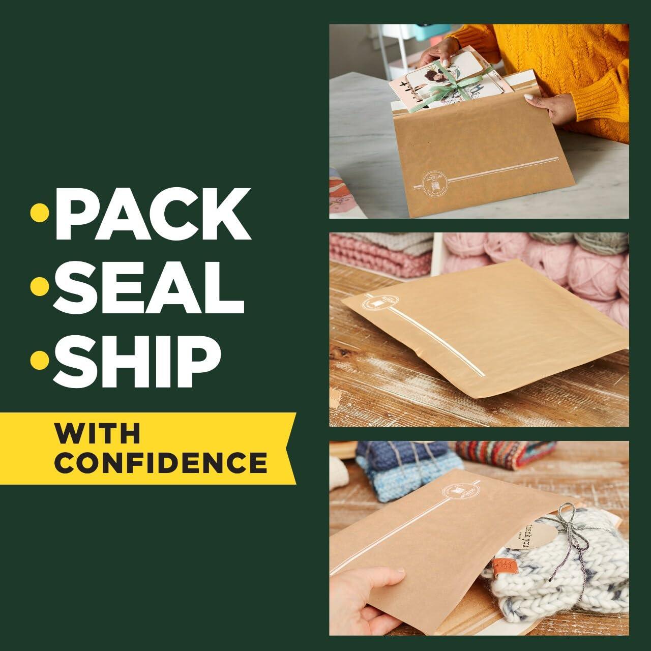 imageScotch Curbside Recyclable Padded Mailers 1 Pack 105 x 1475 in Similar impact protection to traditional bubble mailers CR51105 in x 1475 in