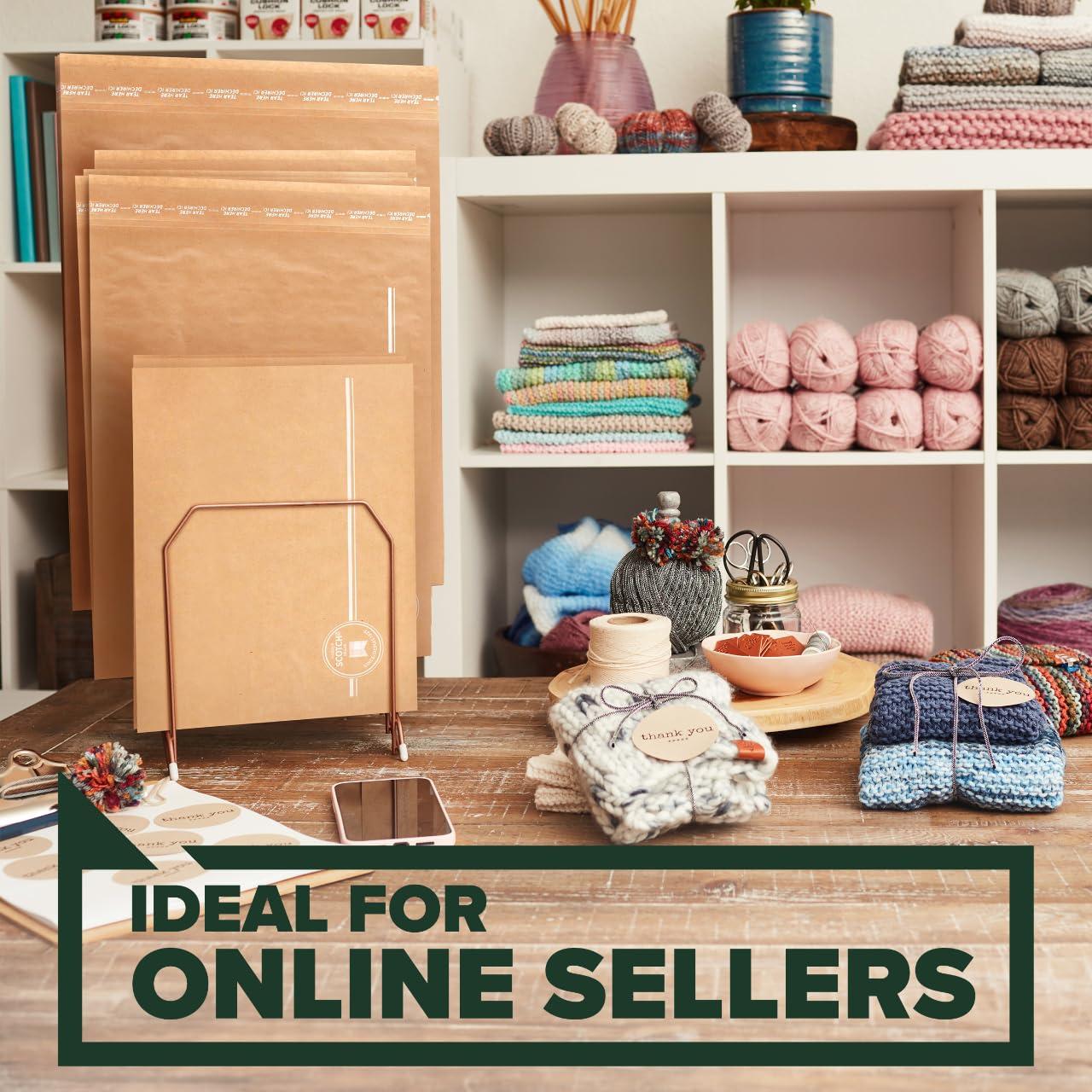 imageScotch Curbside Recyclable Padded Mailers 1 Pack 105 x 1475 in Similar impact protection to traditional bubble mailers CR51105 in x 1475 in