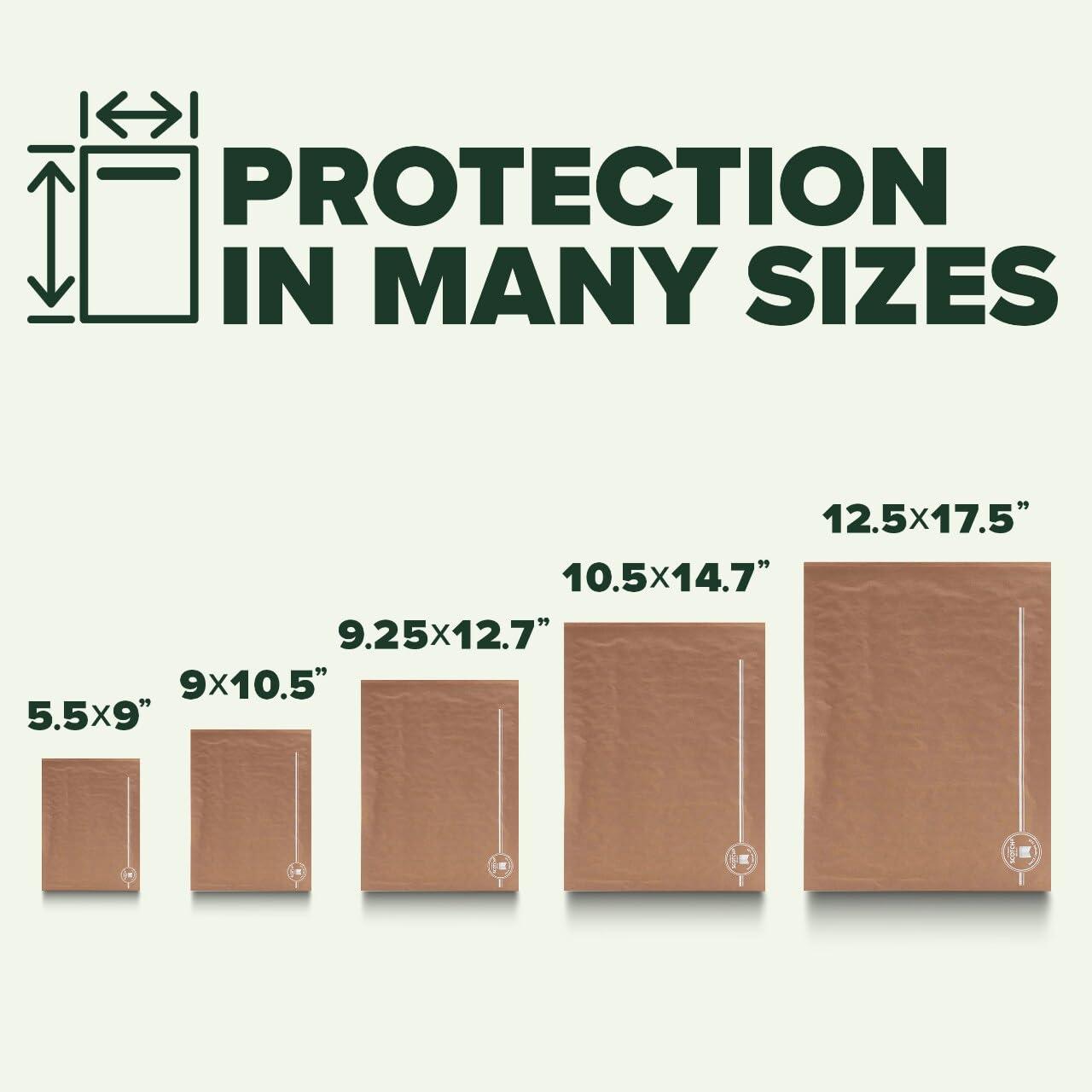 imageScotch Curbside Recyclable Padded Mailers 1 Pack 105 x 1475 in Similar impact protection to traditional bubble mailers CR51105 in x 1475 in