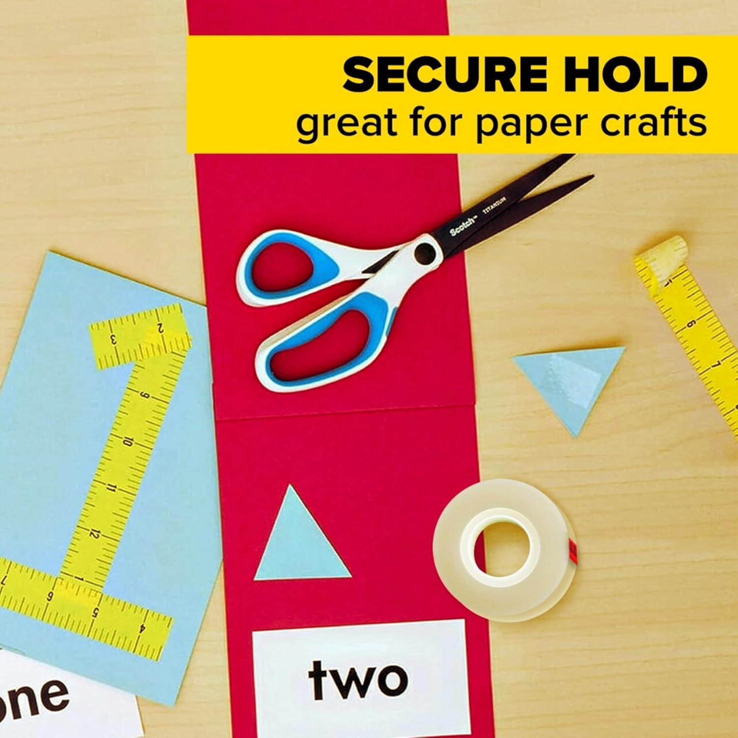 imageScotch Double Sided Tape Office and School Supplies for Arts and Crafts Alternative to Scrapbooking Glue 050 in x 900 in 1 Tape Refill Roll1 Count Pack of 1