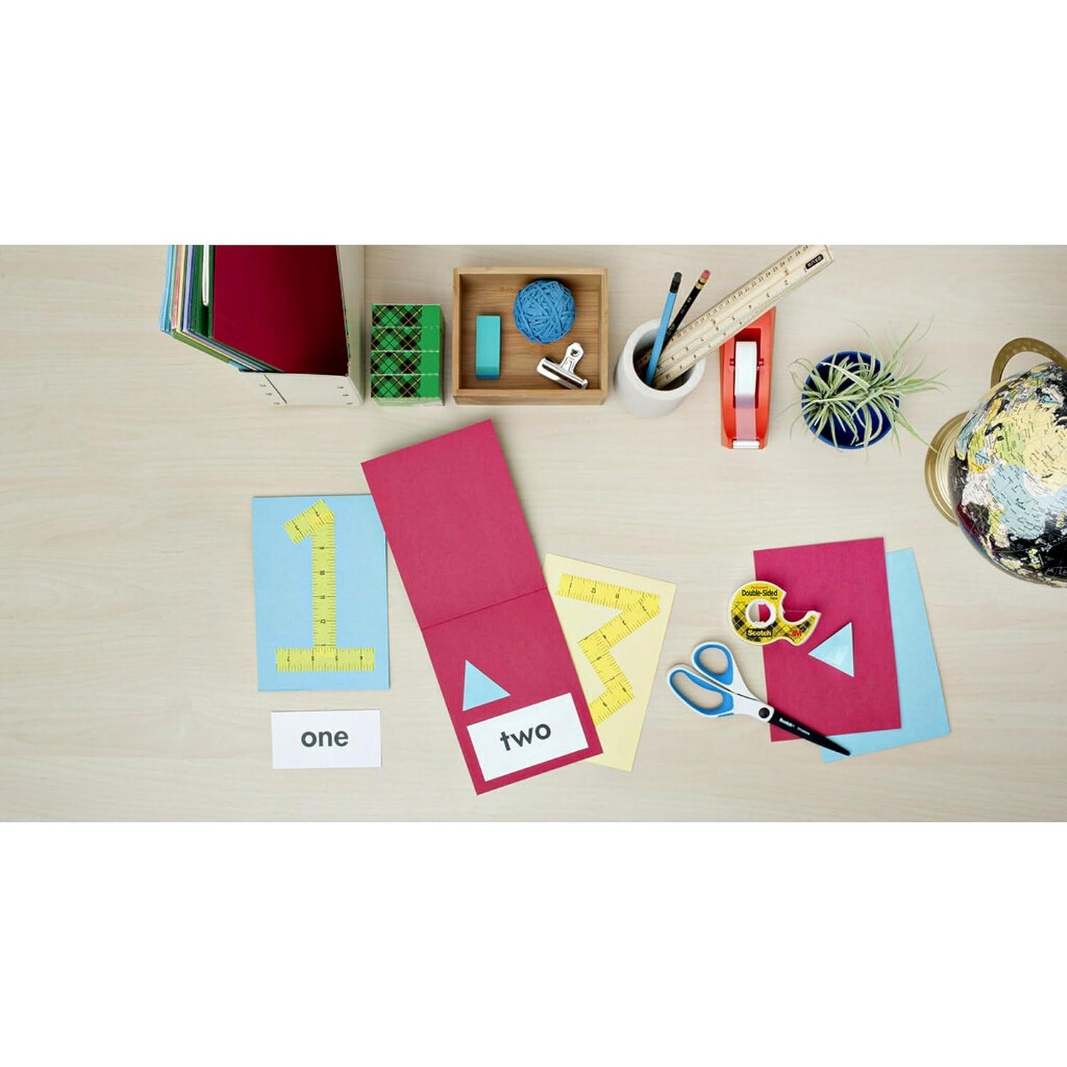 imageScotch Double Sided Tape Office and School Supplies for Arts and Crafts Alternative to Scrapbooking Glue 075 in x 1296 in 1 Tape Refill Roll1 Count Pack of 2