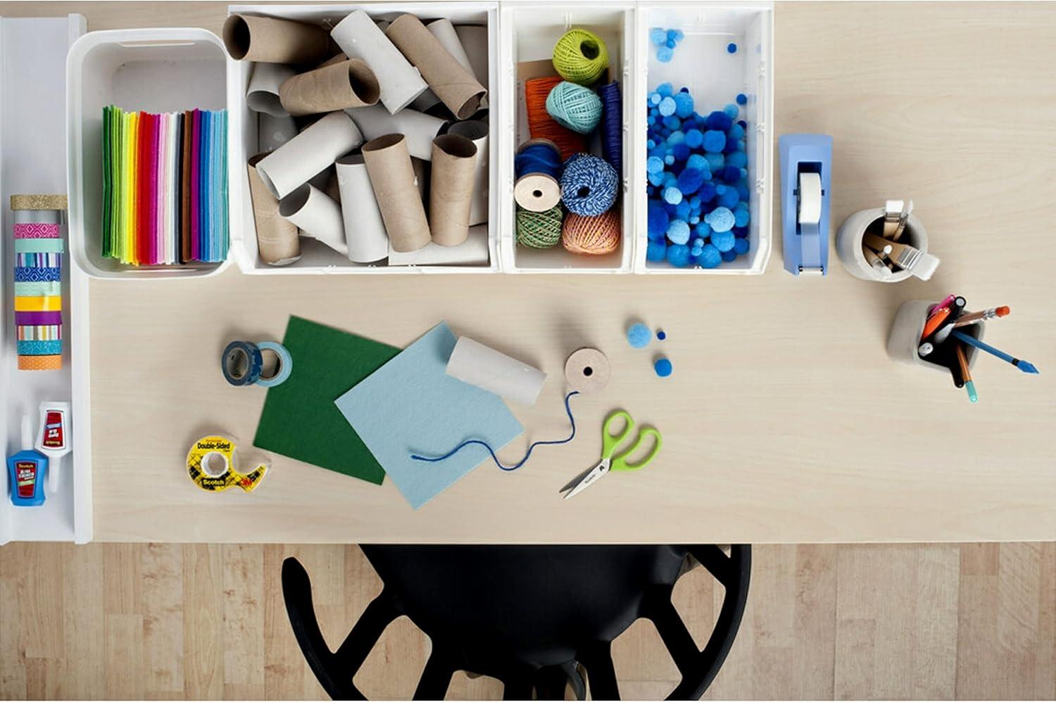 imageScotch Double Sided Tape with Deluxe Desktop Tape Dispenser 12 in x 900 in 1 Dispenser and 6 Refill RollsPack 6656PKC4012 x 900 in Pack of 12