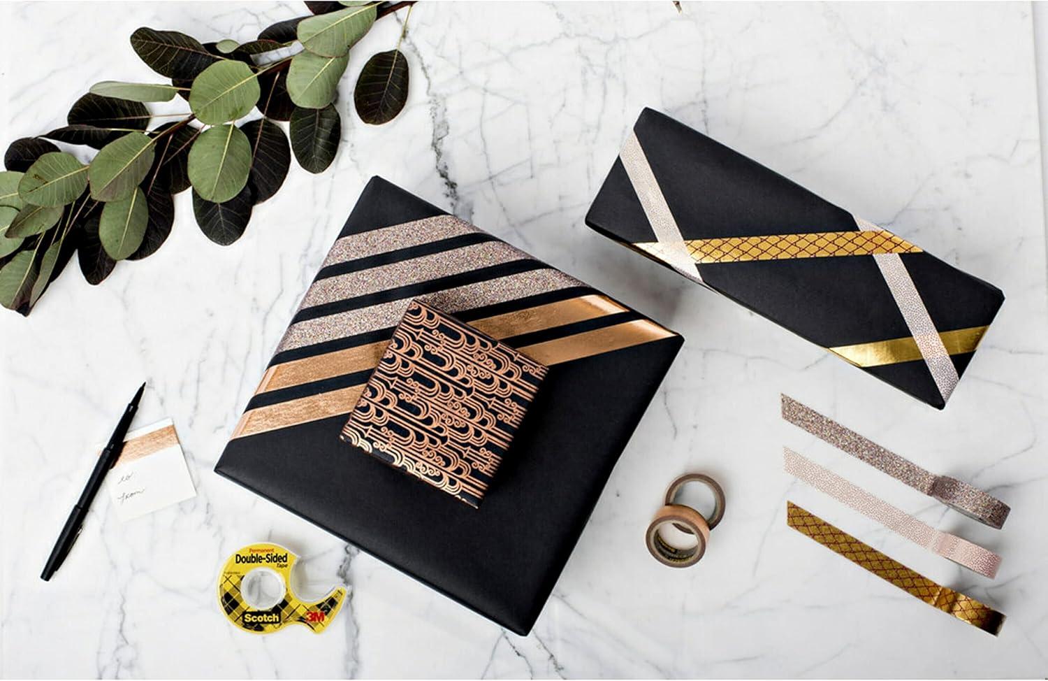 imageScotch Double Sided Tape with Deluxe Desktop Tape Dispenser 12 in x 900 in 1 Dispenser and 6 Refill RollsPack 6656PKC4012 x 900 in Pack of 12