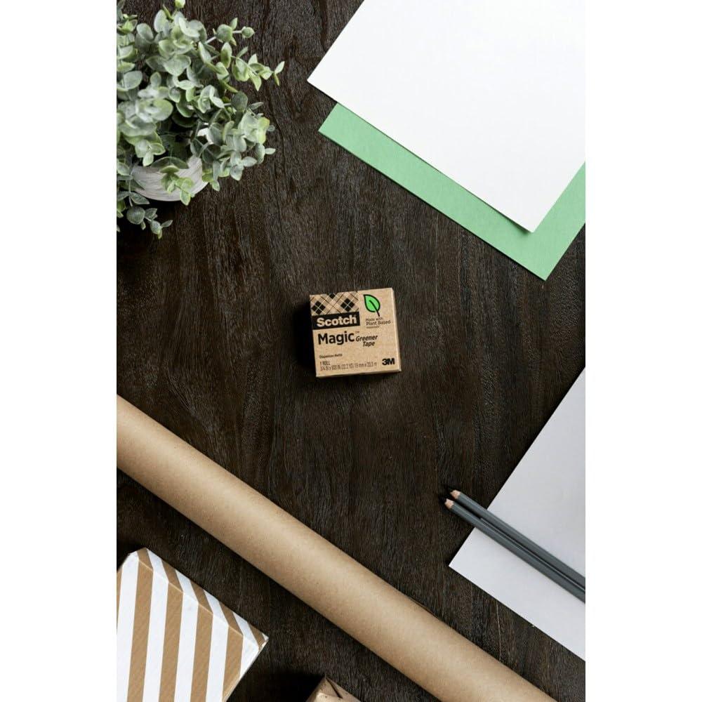 imageScotch Magic Greener Tape 16 Rolls Numerous Applications Invisible Engineered for Repairing 34 x 900 Inches Boxed16 Rolls