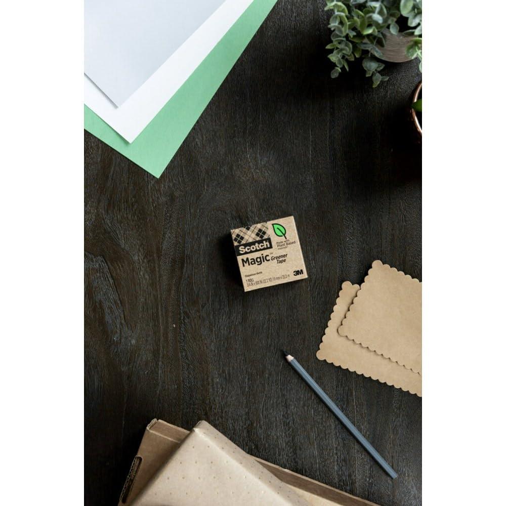 imageScotch Magic Greener Tape 16 Rolls Numerous Applications Invisible Engineered for Repairing 34 x 900 Inches Boxed16 Rolls