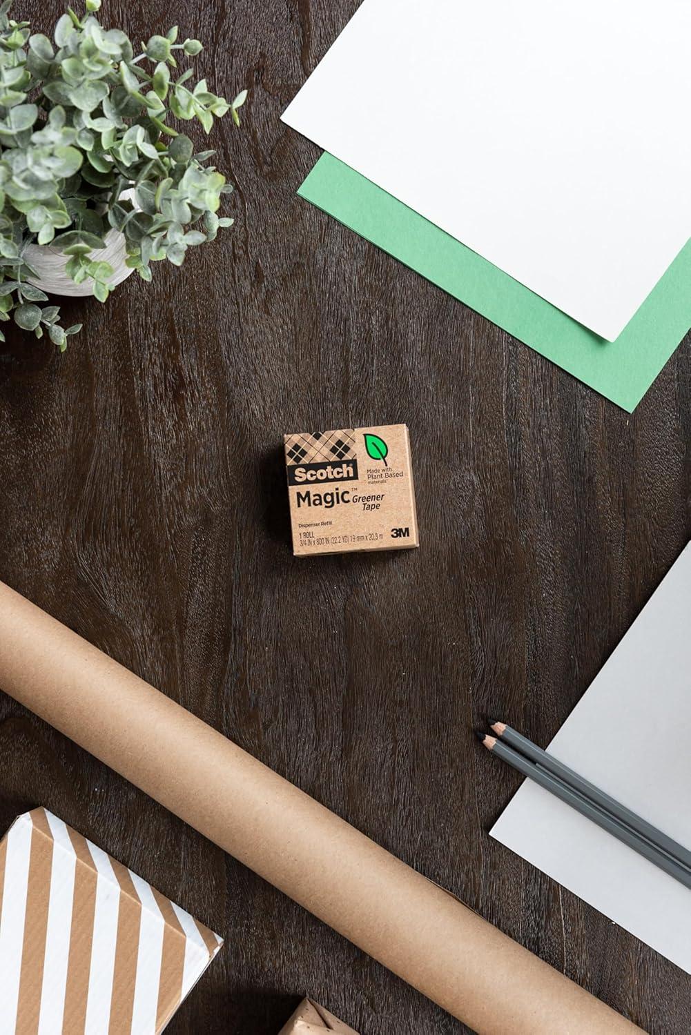 imageScotch Magic Greener Tape 16 Rolls Numerous Applications Invisible Engineered for Repairing 34 x 900 Inches Boxed24 Rolls