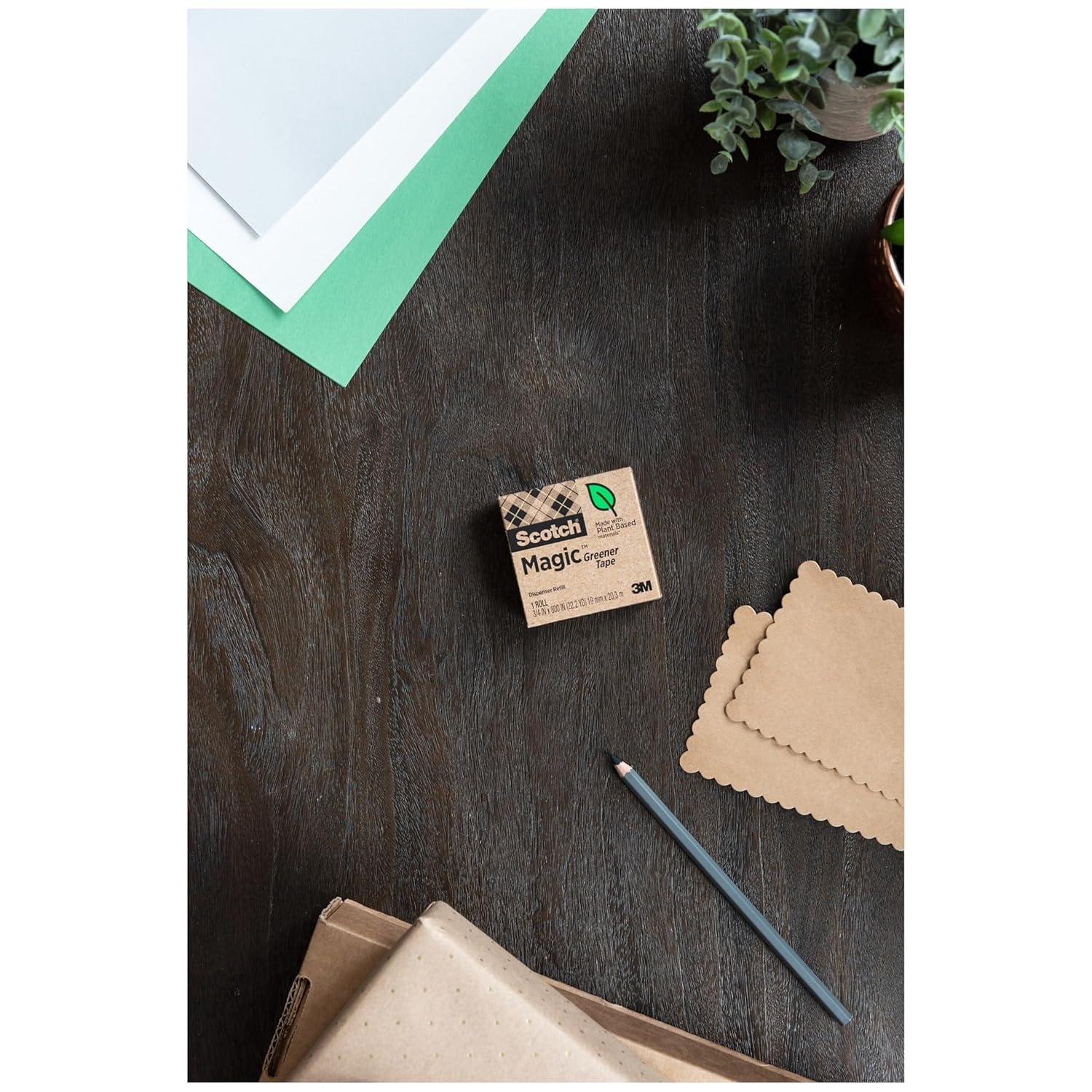 imageScotch Magic Greener Tape 16 Rolls Numerous Applications Invisible Engineered for Repairing 34 x 900 Inches Boxed24 Rolls