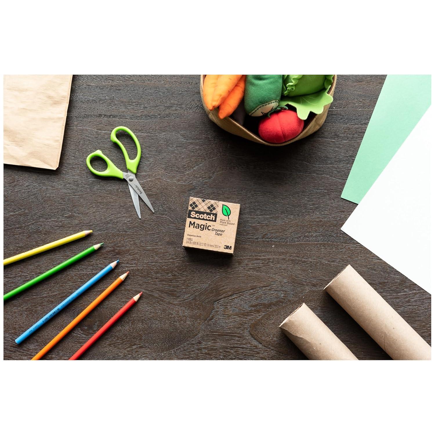 imageScotch Magic Greener Tape 3 Rolls Numerous Applications Invisible Engineered for Repairing 34 x 900 Inches Boxed6 Rolls