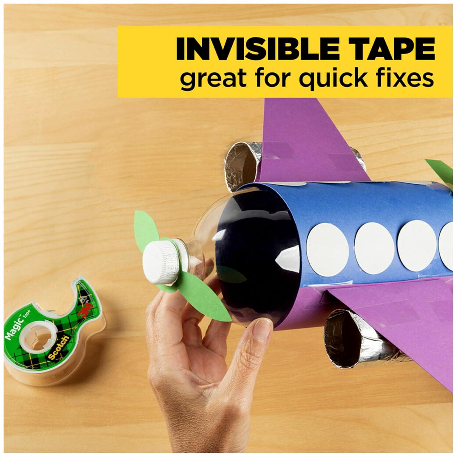 imageScotch Magic Tape 3 Rolls Numerous Applications Invisible Engineered for Repairing 34 x 1000 Inches Boxed1 Roll